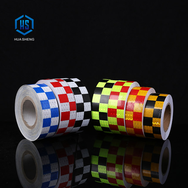 PET/PVC Emark المنشورية سيارة الديكور ملصق عاكس شريط حماية تحذير عاكس الحنفية اللون الأصفر للشاحنة